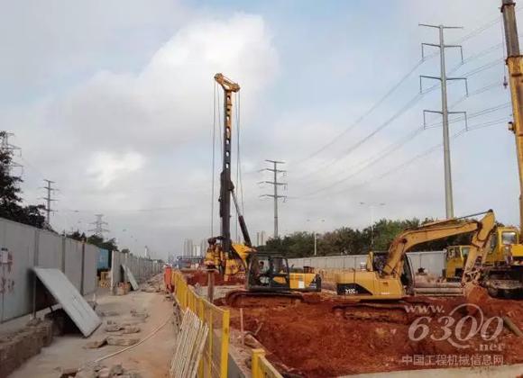 泰信机械KR80A旋挖钻机工地现场施工