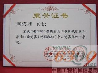 沃尔沃建筑设备 厦工杯 获奖